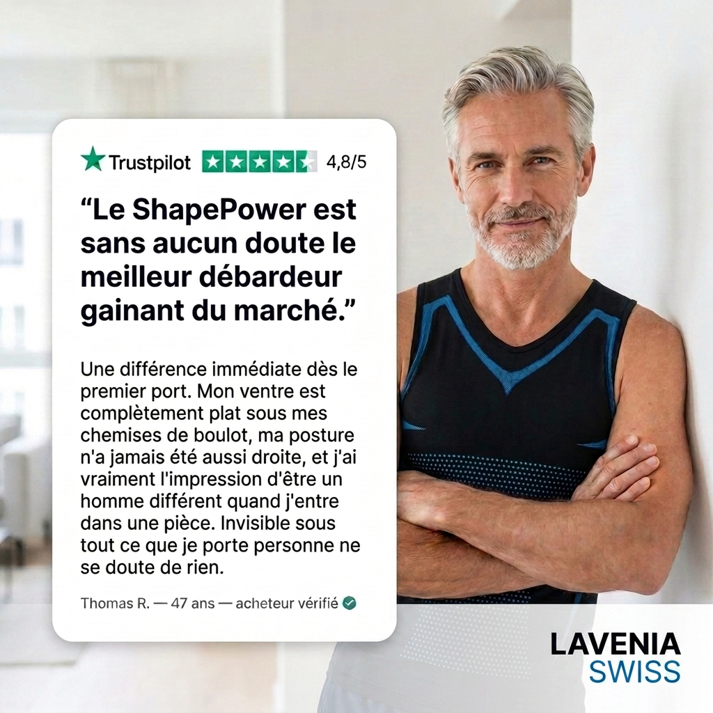 ShapePowerLavenia™ - Plus besoin de rentrer le ventre. Il reste plat naturellement.