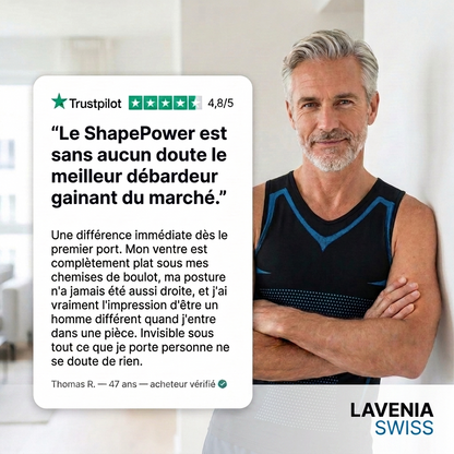 ShapePowerLavenia™ - Plus besoin de rentrer le ventre. Il reste plat naturellement.