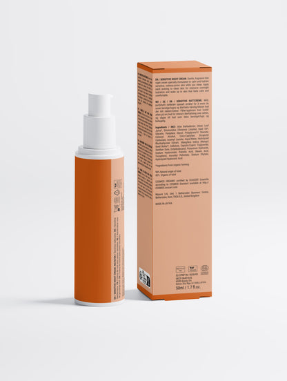Sensitive Skin Overnight Cream, Fragrance Free